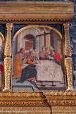 <center>Notre-Dame-de-Valvert.</center>La présentation au temple de Jésus, avec Syméon et Anne la prophétesse qui présente les deux colombes, sacrifice offert pour la purification de Marie.