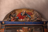 <center>Annot</center> Même si ce tableau n'est pas cité dans le prix-fait de 1641, il peut être attribué à François Mimault. Il est certainement contemporain du tableau principal et du retable. Il représente Dieu le Père dans une nuée, entouré d'anges. En-dessous de lui, il y a la colombe du Saint-Esprit.