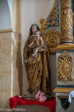 <center> Castellane. </center> Église Saint-Victor. Vierge à l'Enfant. Carton-pâte, 19e siècle.