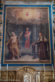 <center> Castellane. </center> Église Saint-Victor. Saint André et Saint Etienne au pied de la Vierge à l’Enfant. 17e siècle.