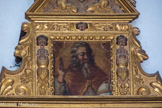 Chapelle Saint Joseph. Un tableau représentant Dieu le Père orne l'édicule qui est encadré d'angelots en amortissement.
