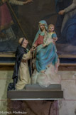 L'église de Riez <br>  Donation du rosaire à saint Dominique de Guzman.
