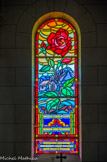 <center>Chapelle Notre-Dame de la Fleur.</center>Chapelle de ste Brigitte et la rose du massif de Preynier. Au-dessous l'inscription : chapelle édifiée par l'abbé J. Pellissier de 1927 à 1947.
