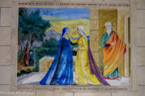 <center>Chapelle Notre-Dame de la Fleur.</center>Visitation de la Vierge Marie à sa cousine Elisabeth et Zacharie.
