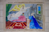 <center>Chapelle Notre-Dame de la Fleur.</center>Annonciation de l'Archange Gabriel à Marie.