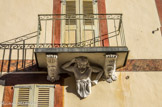 <center>Péone</center>La place de la Mairie.