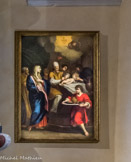 <center>Péone</center>Eglise Saint Arige et Saint Vincent de Saragosse. Tableau de la circoncision. On y voit le sigle IHS des jésuites.