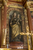 Saint-Sauveur-sur-Tinée <br>Polyptique de la Transfiguration, Guillaume Planeta, 1583. Vierge à l'Enfant.