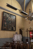 Saint-Sauveur-sur-Tinée <br>Sur le mur Ouest de la sacristie est installée une autre toile représentant le mariage mystique de sainte Catherine, 1648.