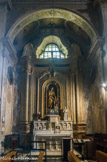 <center>Puget-Théniers</center>Eglise Notre-Dame de l'Assomption. Statue de la Vierge à l'Enfant du retable.