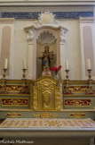<center>Puget-Rostang</center>Eglise de la Trinité. Au centre, autel de la Vierge.