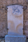 <center>Cimetière de Roquebrune </center>Plaque en souvenir de William Butler Yeats, poète irlandais.