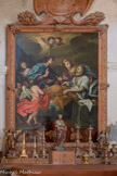 Chapelle des Trinitaires <br> Chapelle Saint Joseph avec La mort de Saint Joseph et en bas les Ames du Purgatoire, huile sur toile (1702) de Jacques Bottero.