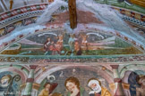 Chapelle Saint Maur. <br> Le Christ en croix, entre les deux larrons, à ses pieds la Vierge et Sainte Marie-Madeleine.