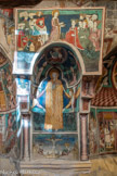 Auron. Chapelle Saint Erige dite d'Ariez <br> Chapelle Sainte Madeleine, au centre plus récente, dans sa longue chevelure au milieu dans une niche.