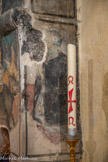 Auron. Chapelle Saint Erige dite d'Ariez <br> Chapelle Saint Erige. Le donateur agenouillé, Louis Rapuc (Ludovico Rapuo) qui a payé les fresques en 1451.