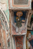 Auron. Chapelle Saint Erige dite d'Ariez <br> Saint Lazare, patron des lépreux, tient un  livre et une cliquette.