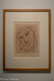 <center>Chapelle du Rosaire dite Matisse</center>Henri Matisse. Etude pour la Vierge « Tête Voilée » 1950. Lithographie 49,5 x 37,4 cm
. Collection de la Chapelle du Rosaire.
