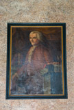 <center>Les Charmettes.</center>La salle à manger. Portrait de Jean Jacques Rousseau