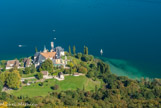 <center>Le lac du Bourget. </center> L'abbaye de Hautecombe