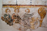 <center> Peintures murales de Cruet</center> Charlemagne et Girart chassent à courre