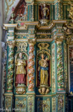 <center>Église Notre-Dame-de-l'Assomption de Cordon.</center>Saint-François-de-Sales et la Vierge. Au-dessus, Saint-Antoine l'ermite. Les pots à feu symbolisent la relation avec les morts.
