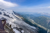 <center>Aiguille du Midi </center>Glacier des Bossons.