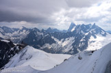 <center>Aiguille du Midi </center>Dent du Géant et Grandes Jorasses.