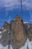 <center>De l'Aiguille du Midi (altitude 3777 m) à la Pointe Helbronner (altitude 3466 m).</center>Aiguille du Midi.