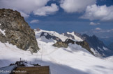 <center>Pointe Helbronner </center>A droite, Aiguille du Plan.