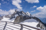 <center>Pointe Helbronner </center>Dent du Géant et Grandes Jorasses.