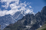 <center>Pontal d'Entrèves (1370 m).</center>Mont Blanc.