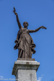 <center>Sallanches</center>Place Charles-Albert. Fontaine monumentale commémorative du centenaire de la révolution française, 1889.