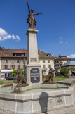 <center>Sallanches</center>Place Charles-Albert. Fontaine monumentale commémorative du centenaire de la révolution française, 1889.