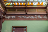 <center>Villard-Bonnot : Maison Bergès et Musée de la Houille Blanche.</center> Peinture murale représentant une chasse médiévale.