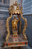 <center>L’église Sainte Marie </center>Côté gauche. Autel de Saint François d’Assise. Statue de saint Roch.