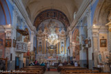 <center>L’église Sainte Marie </center>La Nef actuelle, droite, est entourée de six autels. Au nord, l’autel de Saint François d’Assise, l’autel du purgatoire et l’autel du Mystère du Rosaire font face à l’autel de la Pietà, l’autel marial et l’autel de la bonne mort, au sud.