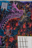 <center>Chapelle Saint-Jean-Baptiste</center>L'enfer avec un autoportrait de l'artiste en diable.