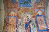 <center>La chapelle des Pénitents Noirs.</center>Peintures murales de 1821. Le Sacré-Coeur.