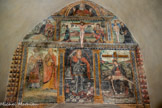 <center>Chapelle Saint-Michel</center>Elle contient d'intéressantes peintures murales signées d'Andrea de Cella et commanditées en 1513 par Erige Lubonis, prieur de Roubion. Présent dans sa partie supérieure, Dieu le Père qui domine des images de saint Roch, de saint Sébastien et de Benoît abbé, traditionnellement invoqués contre la peste. Au centre, l’archange Saint Michel en armure pèse les âmes, et, en représentant de la justice, il brandit son épée et terrasse le démon.