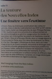 <center>La tenture des Nouvelles Indes</center>L’Orient, l’Asie, les Amériques constituèrent des «ailleurs» admirés, rêvés et désirés matériellement aux XVIIIe et XIXe siècles. Dans l’opéra-ballet Les Indes galantes de Jean-Philippe Rameau (1735), l’auditoire part à la rencontre d’un ailleurs lointain et de nations étrangères au gré d’un voyage autour du monde. Le spectateur est invité à goûter les plaisirs de l’exotisme, incarné par l’Orient, l’Asie et le Nouveau Monde, dans un voyage depuis la Turquie jusqu’en Perse, pour finir dans les Amériques, au Pérou et chez les « Sauvages » d’Amérique du Nord, dans ces Indes imaginaires où se nouent contacts, rencontres et échanges avec une altérité culturelle, géographique et historique protéiforme.
Le Chasseur indien, restauré à l’occasion de l’exposition, incarne toute l’ambivalence du phénomène de l’exotisme. À la fois fascination et curiosité pour un ailleurs lointain et différent, mais aussi rejet de cette différence, il propose une image stéréotypée et familière à destination du regard occidental.
