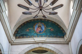 <center>Richerenches. </center> Eglise Saint Denis. Fresque à l'effigie du Christ