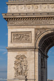 <center>Arc de Triomphe. </center> Face Sud. Le Triomphe de 1810 par Jean-Pierre Cortot. La bataille d'Aboukir le 25 juillet 1799, par Seurre aîné.