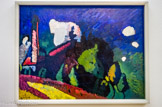 <center>Musée Beaubourg</center> Vassily Kandinsky. Landschaft mit Turm (Paysage à la tour). 1908.