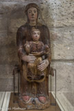 Vierge à l'Enfant en majesté. 
Auvergne, dernier quart XIIe siècle. Bois polychrome