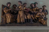 Scène d'écoleFrance (?), début du XVIe siècle Bois peint et doré.