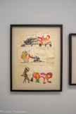 <center>Niki de Saint Phalle et Jean Tinguely</center>Le Paradis fantastique 7 mars 1967
Dessin préparatoire pour le Pavillon français de l'Exposition universelle de Montréal
Feutre, crayon de couleur et peinture sur papier
Centre national des arts plastiques