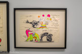 <center>Niki de Saint Phalle et Jean Tinguely</center>Le Paradis fantastique 7 mars 1967
Dessin préparatoire pour le Pavillon français de l'Exposition universelle de Montréal
Feutre, crayon de couleur et peinture sur papier
Centre national des arts plastiques