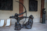<center>Héraklès archer </center>Première grande étude
1906-1909. Epreuve d’artiste numéro 2 exécutée par Coubertin en 1988 Bronze