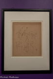 <center>Paul Poiret, la mode est une fête</center>Jean Cocteau
1889-1963
Diaghilev et Nijinski dans les coulisses pendant Shéhérazade 1912
Encre et plume sur papier.  Bibliothèque nationale de France, département des Arts du spectacle.